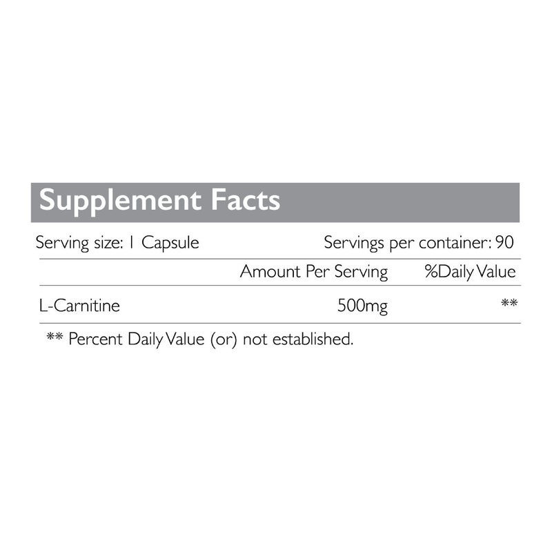 Radiant Platinum L-Carnitine 500 MG – Supports Fat Metabolism, Energy Booster & Weight Management x 90 Capsules - Image 3